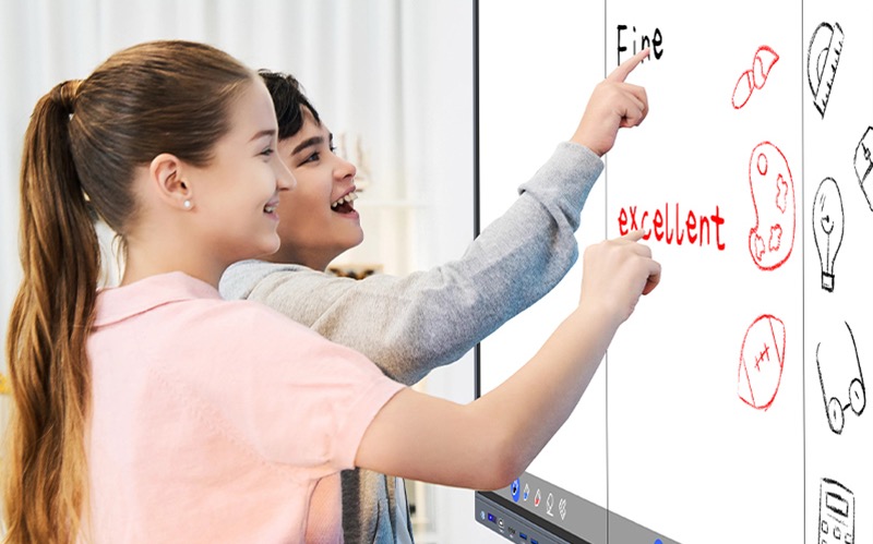 How do interactive displays reshape classroom teaching as intelligent hubs for innovation?